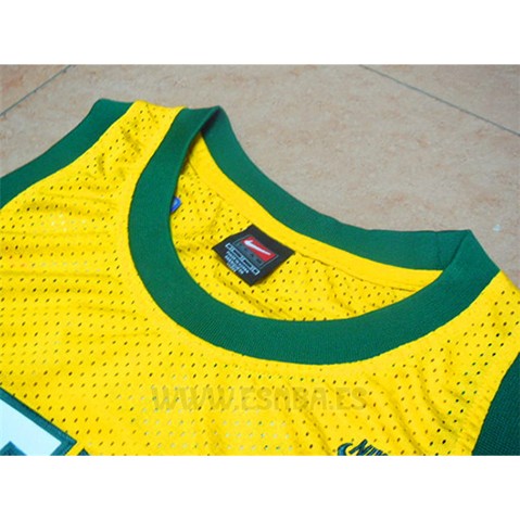 Camiseta Bethel Allen Iverson #3 Retro Amarillo